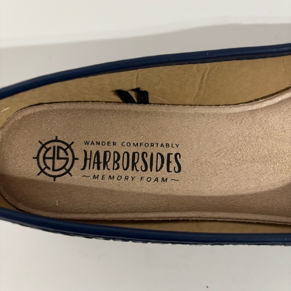 Harborsides Navy Woven Ballet Flats - Picture 5 of 5